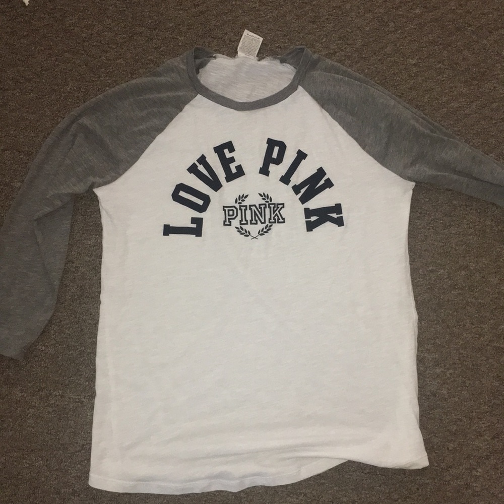 NWOT PINK baseball tee